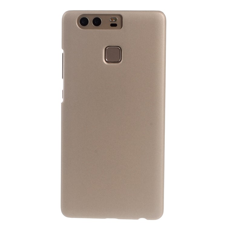 Rubberized Plastic Hard Cover for Huawei P9 - Champagne-2