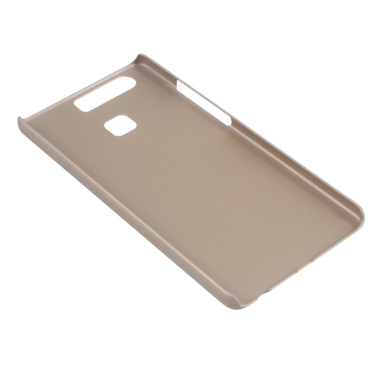 Rubberized Plastic Hard Cover for Huawei P9 - Champagne-3