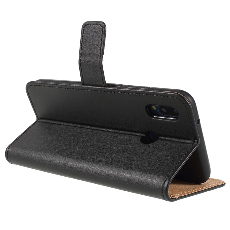 PU Leather Magnetic Wallet Phone Cover with Stand for Huawei P20 Lite / Nova 3e (China) - Black-7