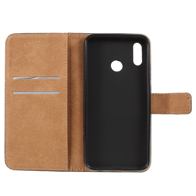 PU Leather Magnetic Wallet Phone Cover with Stand for Huawei P20 Lite / Nova 3e (China) - Black-9