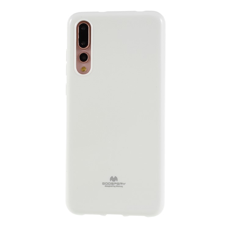 MERCURY GOOSPERY Flash Powder Flexible TPU Cover for Huawei P20 Pro - White-1