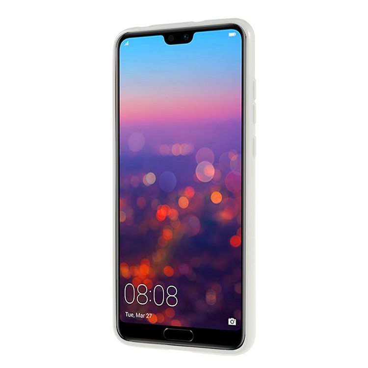 MERCURY GOOSPERY Flash Powder Flexible TPU Cover for Huawei P20 Pro - White-3