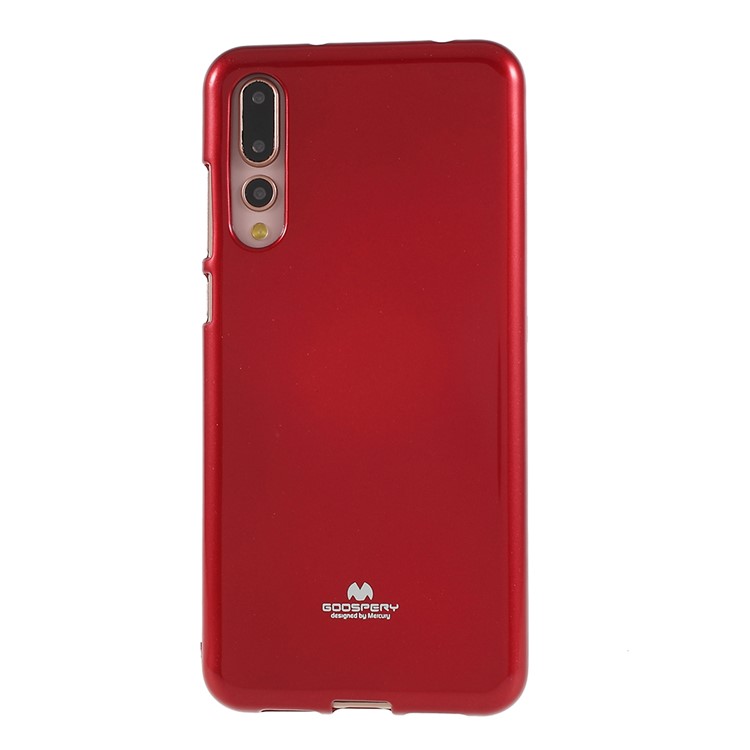 MERCURY GOOSPERY Flash Powder TPU Flexible Case Shell for Huawei P20 Pro - Red-1