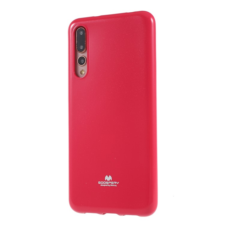 MERCURY GOOSPERY Flash Powder Flexible TPU Phone Shell for Huawei P20 Pro - Rose-2