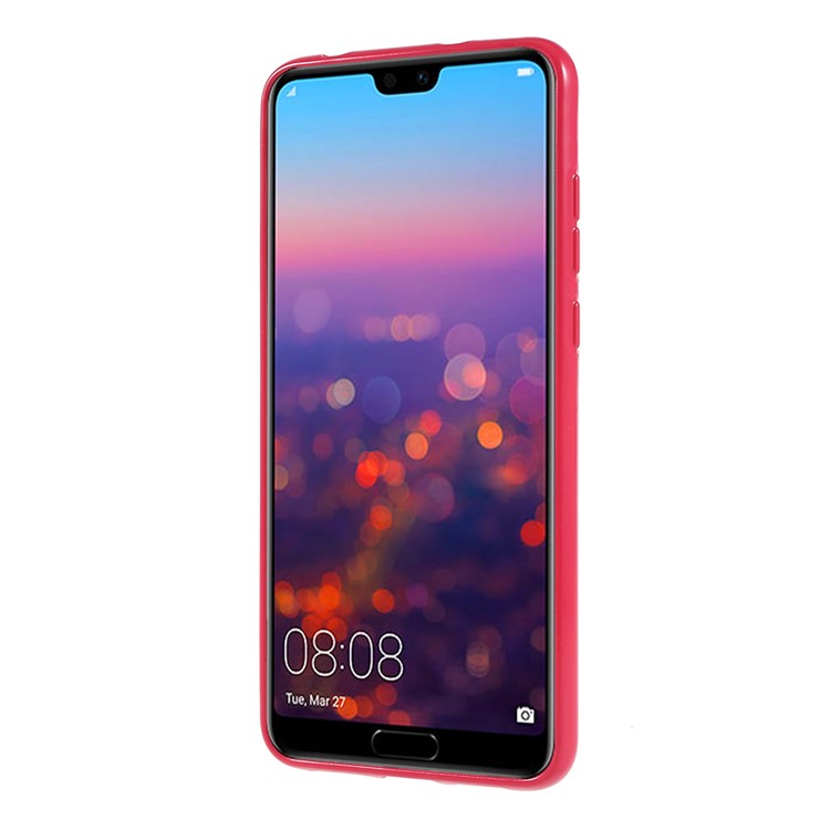 MERCURY GOOSPERY Flash Powder Flexible TPU Phone Shell for Huawei P20 Pro - Rose-3