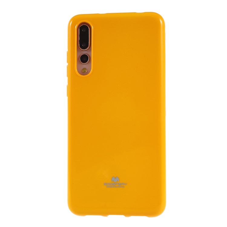 MERCURY GOOSPERY Flash Powder Soft TPU Back Casing for Huawei P20 Pro - Yellow-1