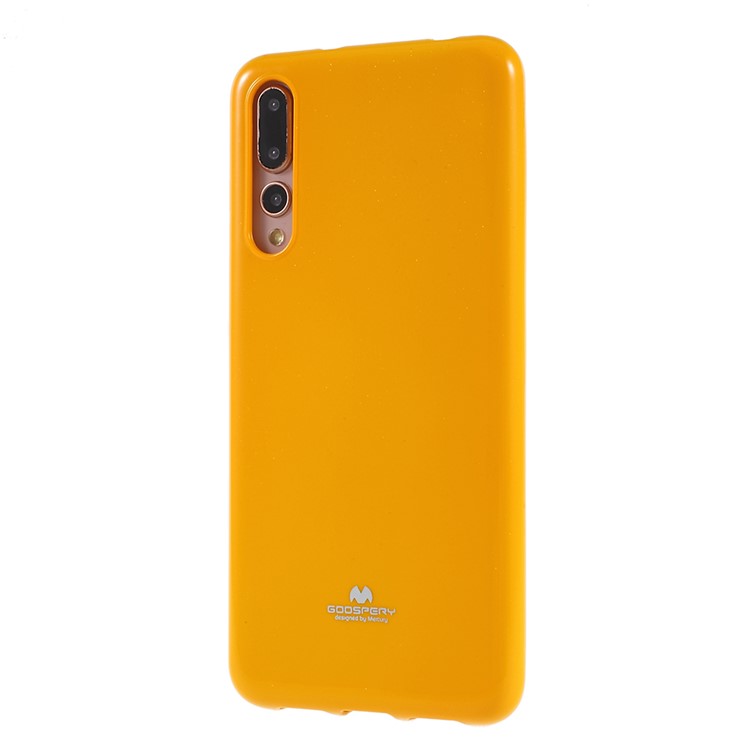 MERCURY GOOSPERY Flash Powder Soft TPU Back Casing for Huawei P20 Pro - Yellow-2