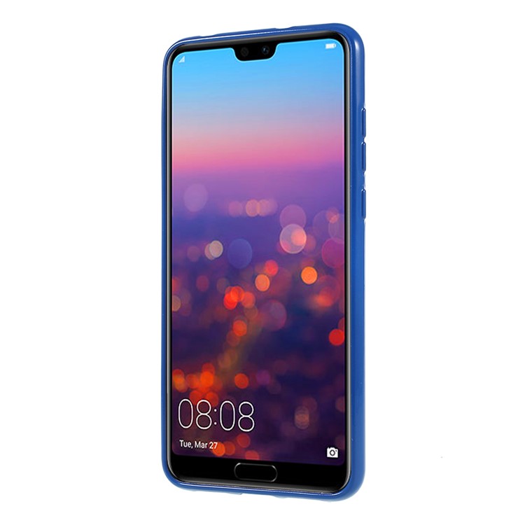 MERCURY GOOSPERY Flash Powder TPU Featherweight Case for Huawei P20 Pro - Blue-3