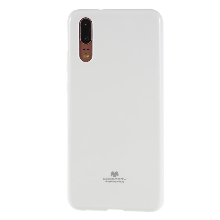 MERCURY GOOSPERY Flash Powder TPU Gel Cover for Huawei P20 - White-1