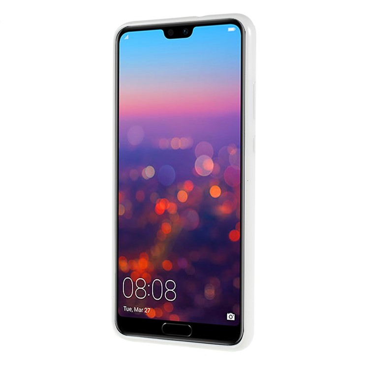 MERCURY GOOSPERY Flash Powder TPU Gel Cover for Huawei P20 - White-3