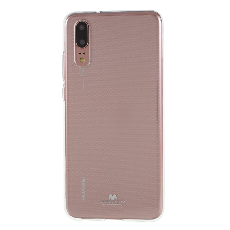 MERCURY GOOSPERY Flash Powder TPU Back Case for Huawei P20 - Transparent-1