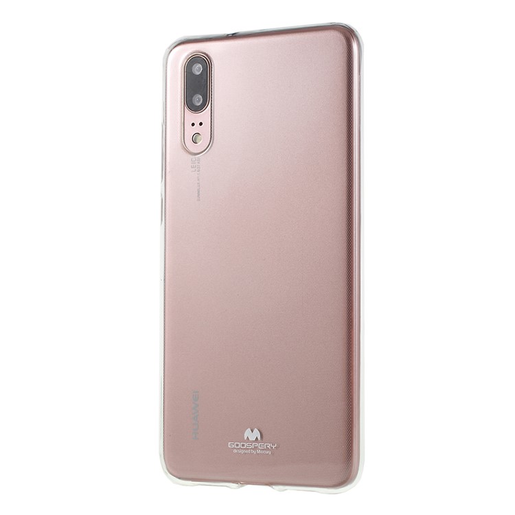 MERCURY GOOSPERY Flash Powder TPU Back Case for Huawei P20 - Transparent-2