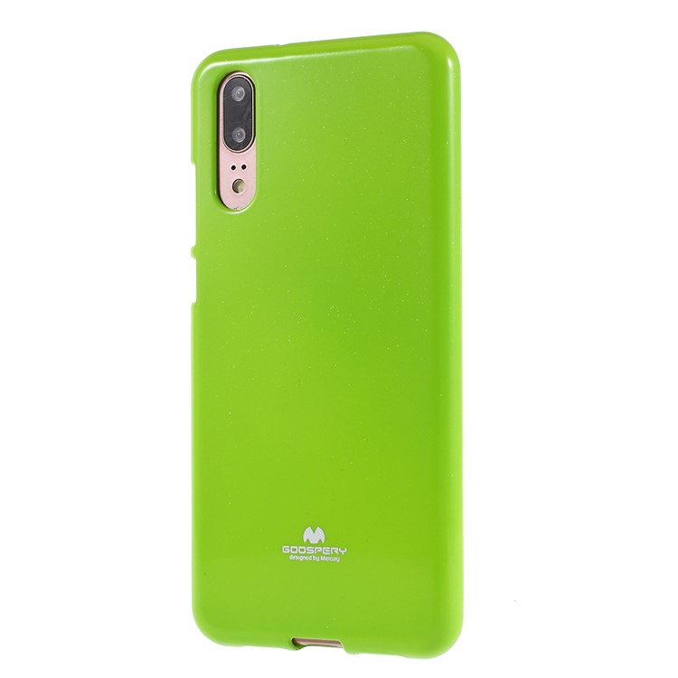 MERCURY GOOSPERY Flash Powder TPU Gel Cover Shell for Huawei P20 - Green-2