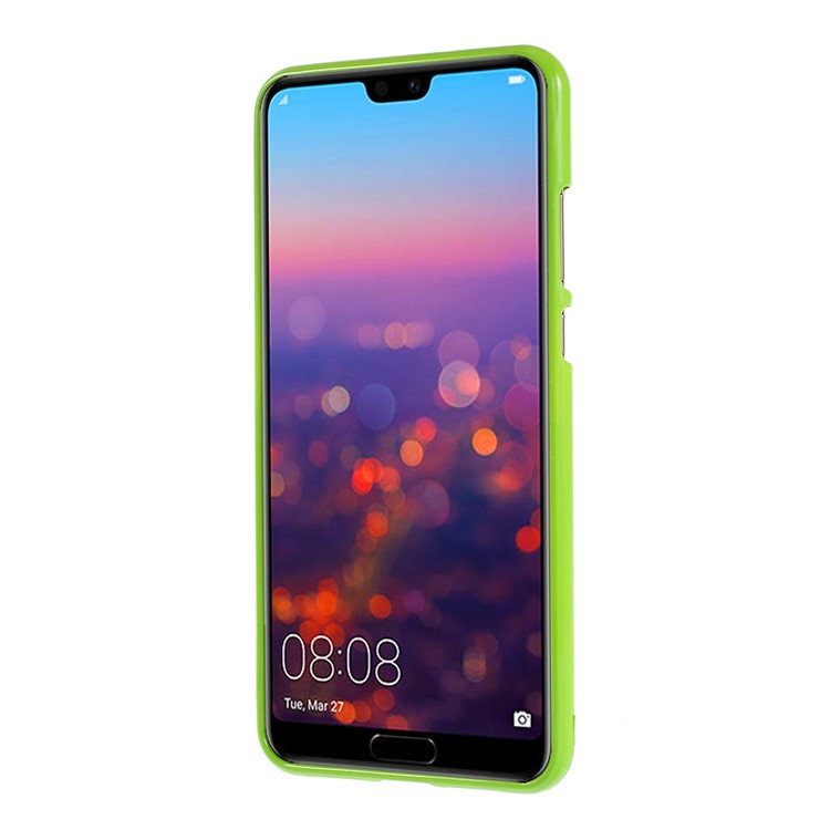 MERCURY GOOSPERY Flash Powder TPU Gel Cover Shell for Huawei P20 - Green-3