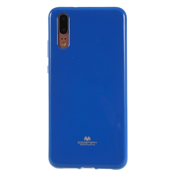 MERCURY GOOSPERY Flash Powder Flexible TPU Casing for Huawei P20 - Blue-1