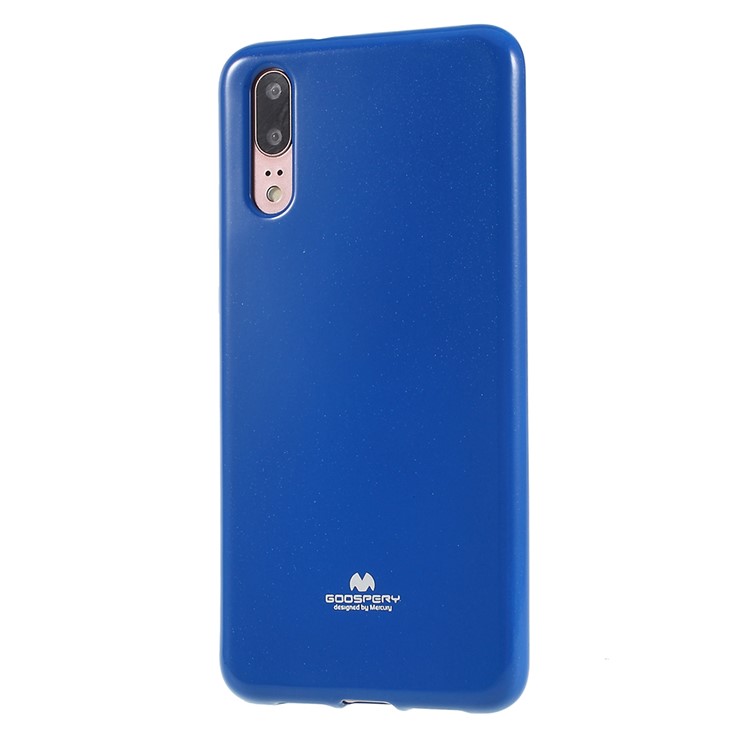 MERCURY GOOSPERY Flash Powder Flexible TPU Casing for Huawei P20 - Blue-2