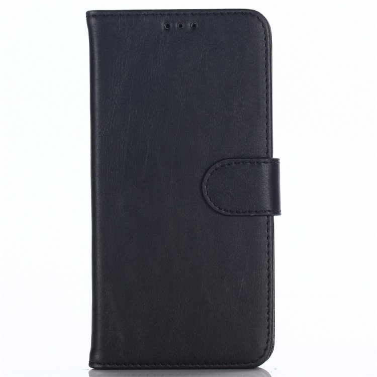 Crazy Horse Texture Retro Style Leather Wallet Case for Huawei Honor 7C/Enjoy 8/Y7 Prime (2018) - Black-2