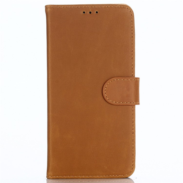 Crazy Horse Texture Retro Style Leather Phone Case for Huawei Honor 7C/Enjoy 8/Y7 Prime (2018) - Brown-1