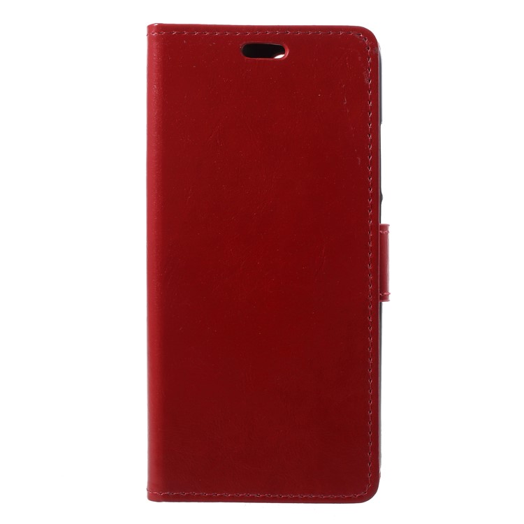 Crazy Horse PU Leather Magnetic Stand Wallet Case for Huawei Honor 10 - Red-3