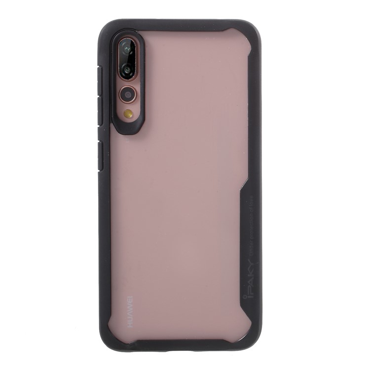 IPAKY Anti-drop PC + TPU Hybrid Mobile Cover for Huawei P20 Pro - Black-2