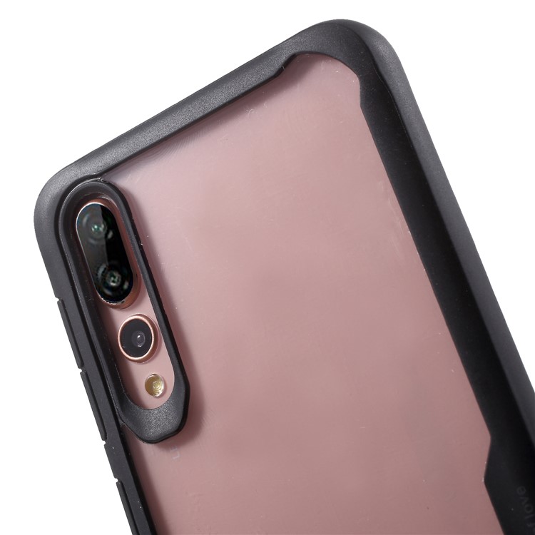 IPAKY Anti-drop PC + TPU Hybrid Mobile Cover for Huawei P20 Pro - Black-4