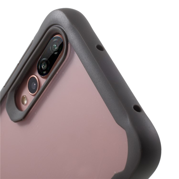 IPAKY Anti-drop PC + TPU Hybrid Mobile Case for Huawei P20 Pro - Grey-5