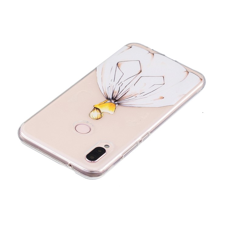 Pattern Printing TPU Case Accessory for Huawei P20 Lite / Nova 3e - Girl in Backless Dress-3