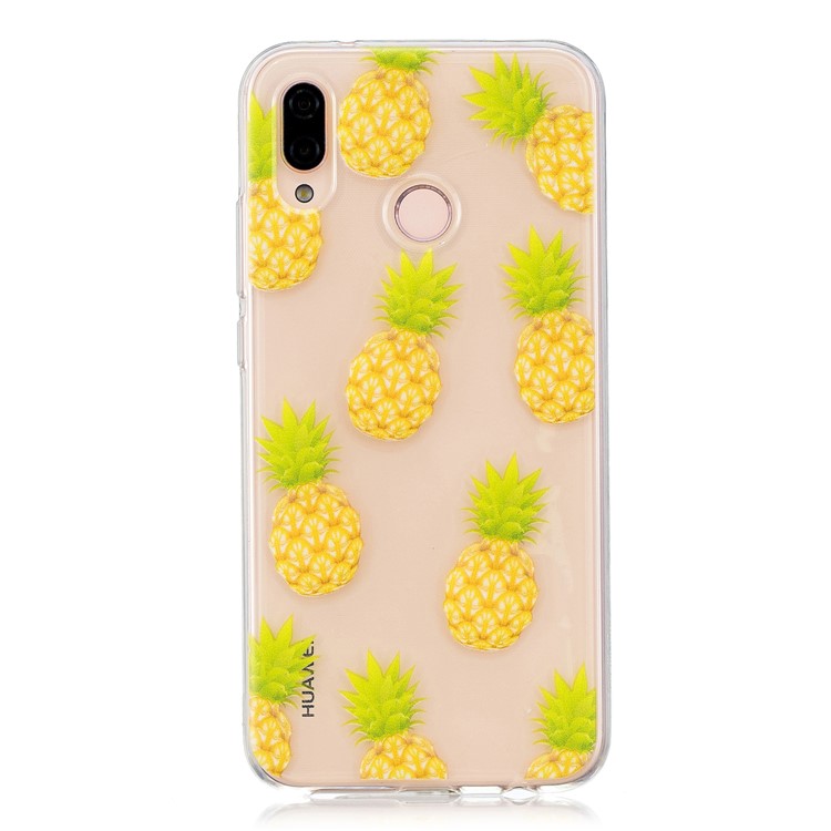 Pattern Printing TPU Case Cover Shell for Huawei P20 Lite / Nova 3e - Pineapple Pattern-1