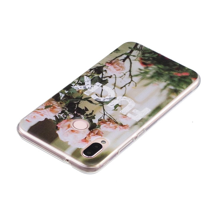 Patterned TPU Phone Case for Huawei P20 Lite / Nova 3e - FUCK Pattern-3