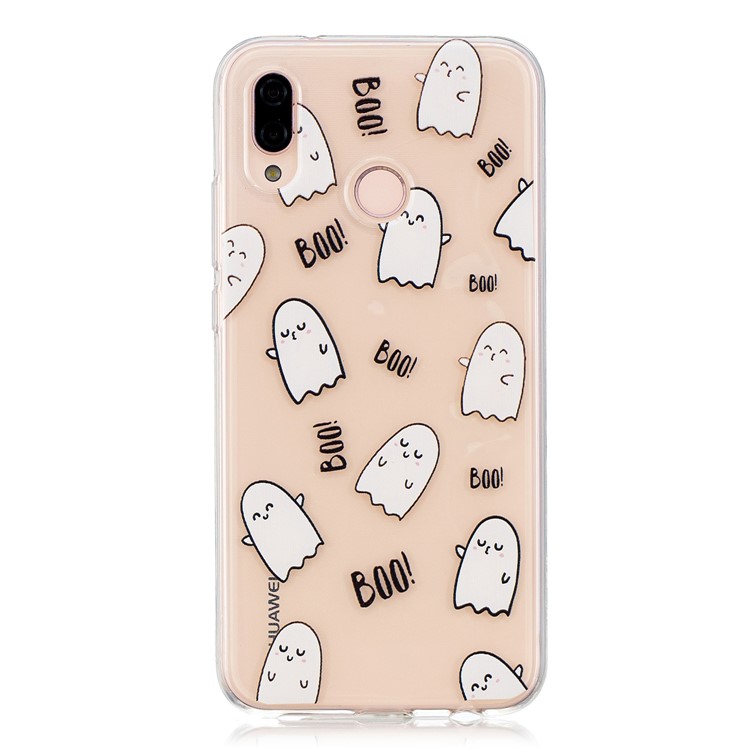 Patrón De Impresión TPU Cubierta Móvil Para Huawei P20 Lite / Nova 3e (China) - Personajes De Boo-1