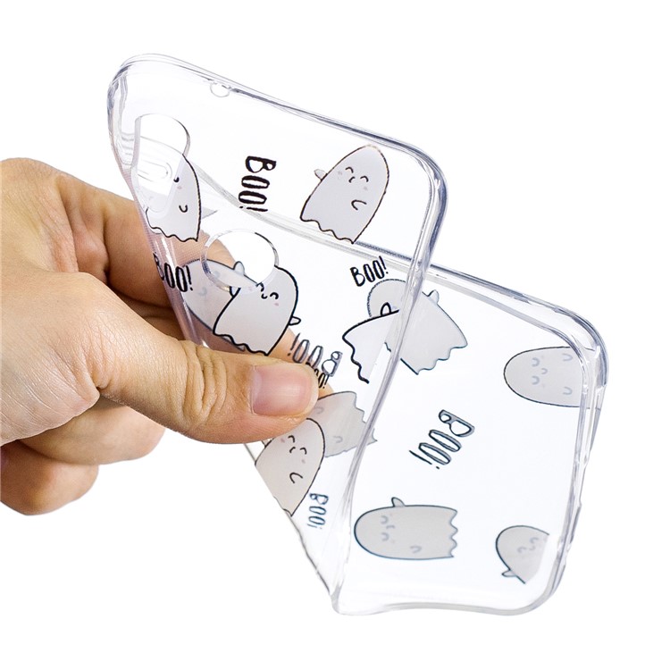 Patrón De Impresión TPU Cubierta Móvil Para Huawei P20 Lite / Nova 3e (China) - Personajes De Boo-4