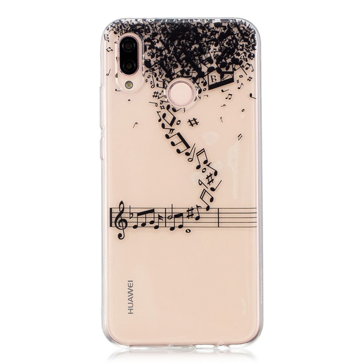 Patterned TPU Phone Protective Back Cover for Huawei P20 Lite/Nova 3e (China) - Note-1