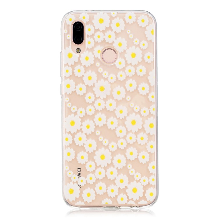 Pattern Printing TPU Protective Back Case for Huawei P20 Lite/Nova 3e (China) - Petals-1