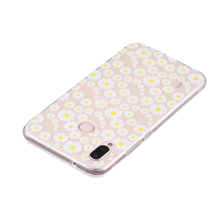 Pattern Printing TPU Protective Back Case for Huawei P20 Lite/Nova 3e (China) - Petals-3