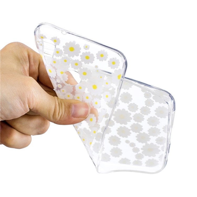 Pattern Printing TPU Protective Back Case for Huawei P20 Lite/Nova 3e (China) - Petals-4