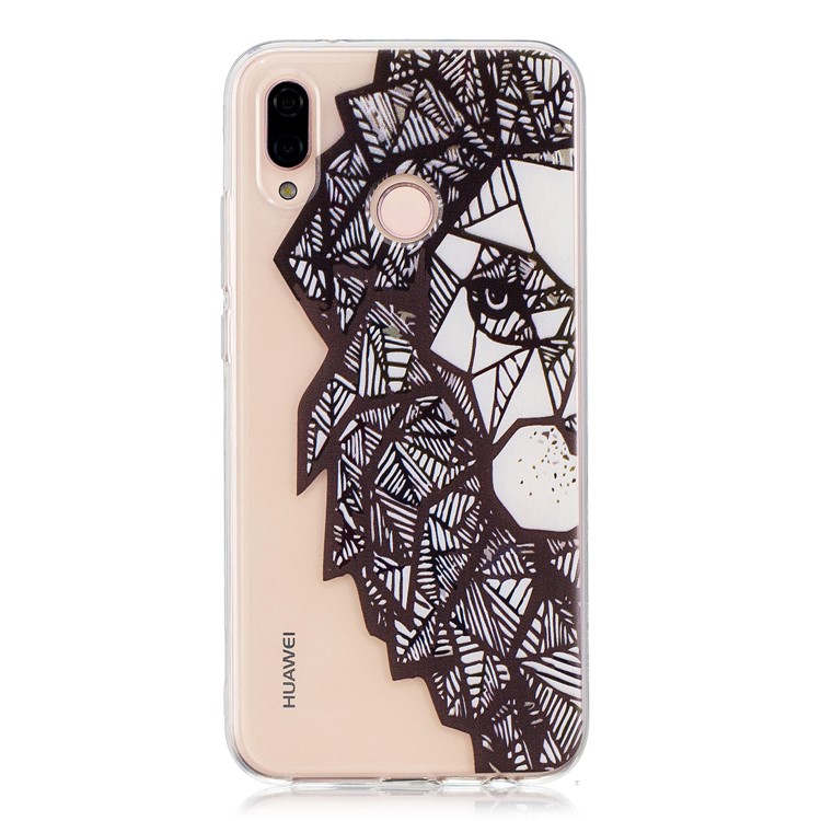 Pattern Printing TPU Thin Phone Case for Huawei P20 Lite/Nova 3e (China) - Abstract Animal-1