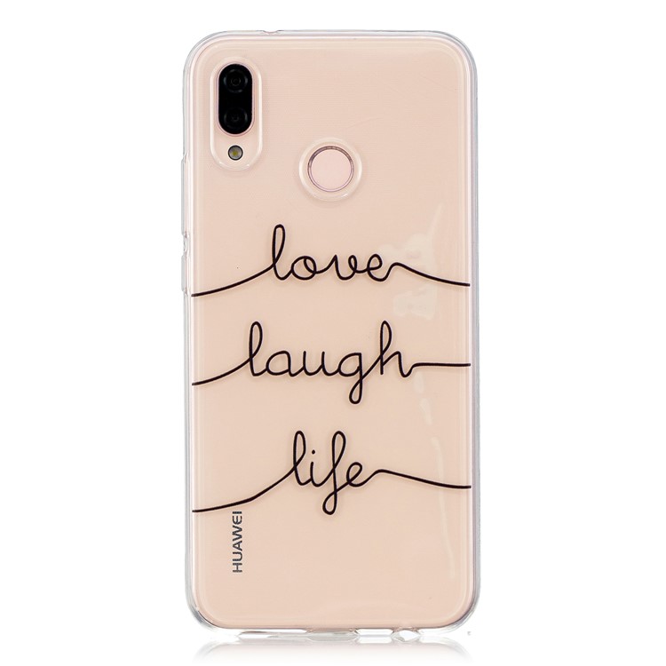 For Huawei P20 Lite/Nova 3e (China) Patterned Flexible TPU Back Case - Love, Laugh, Life-1
