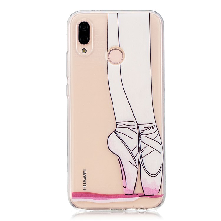 Pattern Printing TPU Accessory Cover for Huawei P20 Lite/Nova 3e (China) - Ballet-1