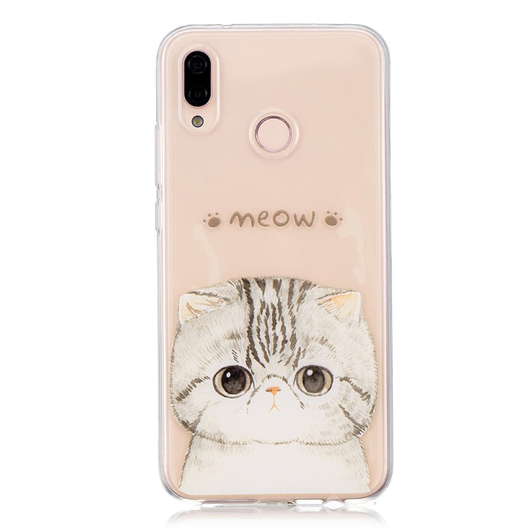 Pattern Printing TPU Featherweight Mobile Phone Case for Huawei P20 Lite/Nova 3e (China) - Lovely Cat-1