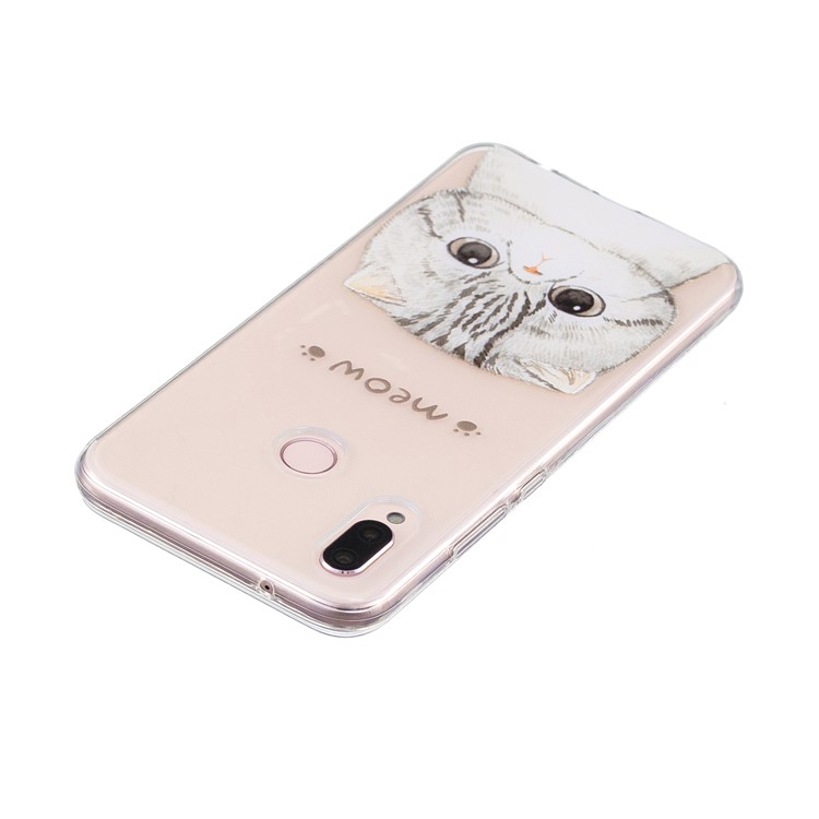Pattern Printing TPU Featherweight Mobile Phone Case for Huawei P20 Lite/Nova 3e (China) - Lovely Cat-3