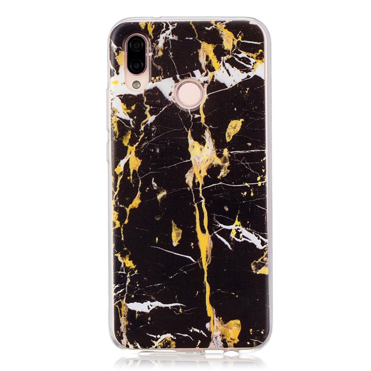 Pattern Printing TPU Cell Phone Shell Case for Huawei P20 Lite/Nova 3e (China) - Marble Texture-1