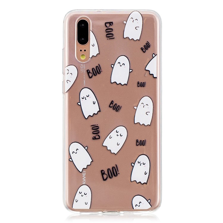 Printing Pattern TPU Phone Cover for Huawei P20 - Cute Cartoon Figure-1