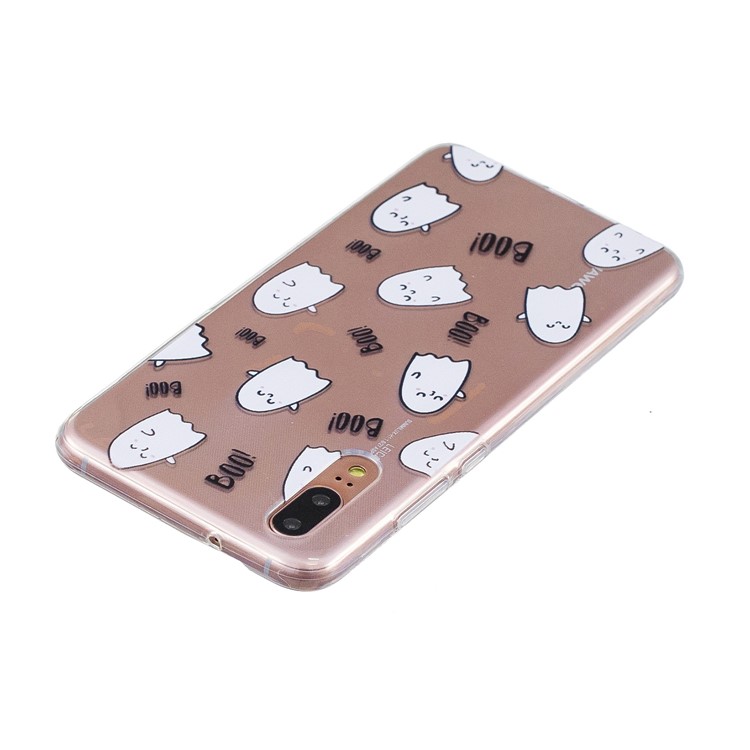 Printing Pattern TPU Phone Cover for Huawei P20 - Cute Cartoon Figure-3