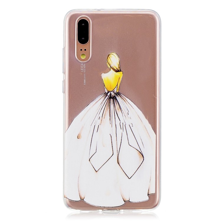 Printing Pattern TPU Phone Case for Huawei P20 - Back Profile-1