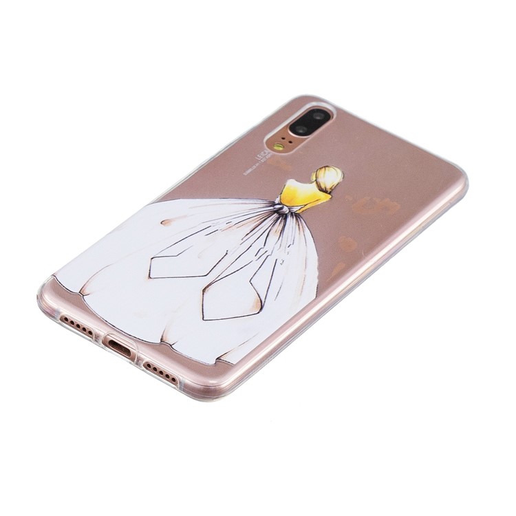 Printing Pattern TPU Phone Case for Huawei P20 - Back Profile-2