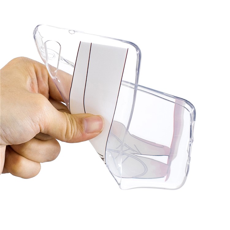 Cubierta De La Cubierta Del Teléfono Móvil De TPU Del Modelo De Impresión Para Huawei P20 - Pies De Bailarina-4