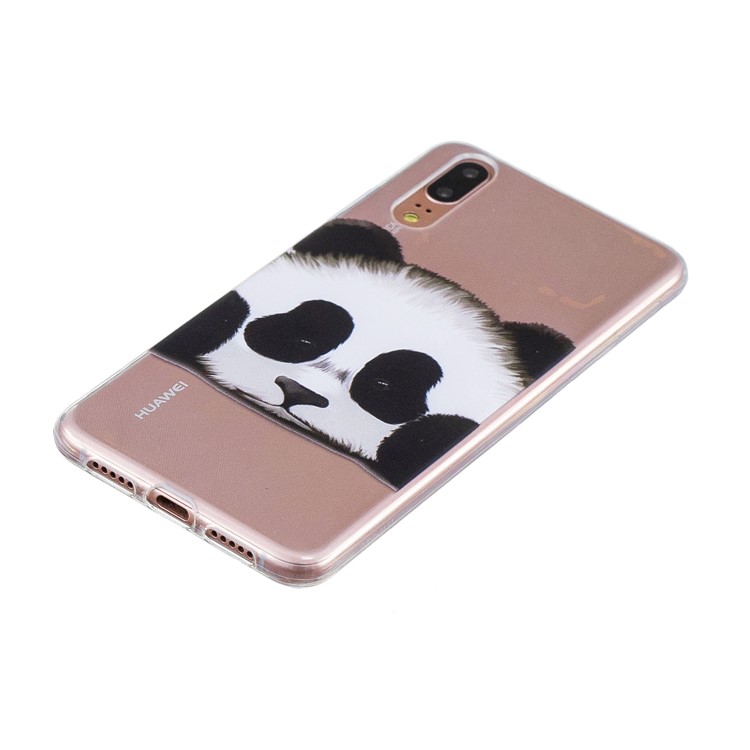 Patrón De Impresión TPU Accesorio Del Teléfono Shell Para Huawei P20 - Panda-2