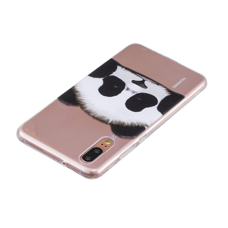 Patrón De Impresión TPU Accesorio Del Teléfono Shell Para Huawei P20 - Panda-3