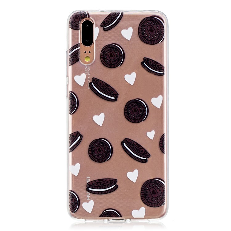 Druckmuster TPU Telefon Zubehör Gehäuse Für Huawei P20 - Kekse-1