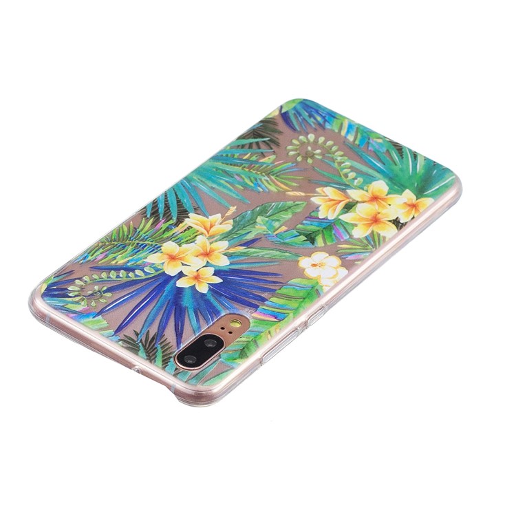 Printing Pattern TPU Protection Case Cover for Huawei P20 - Flowers-3